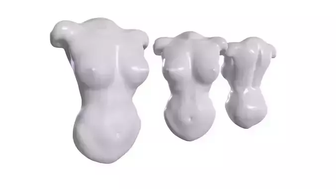 Female Torso Base Mesh for sculpting