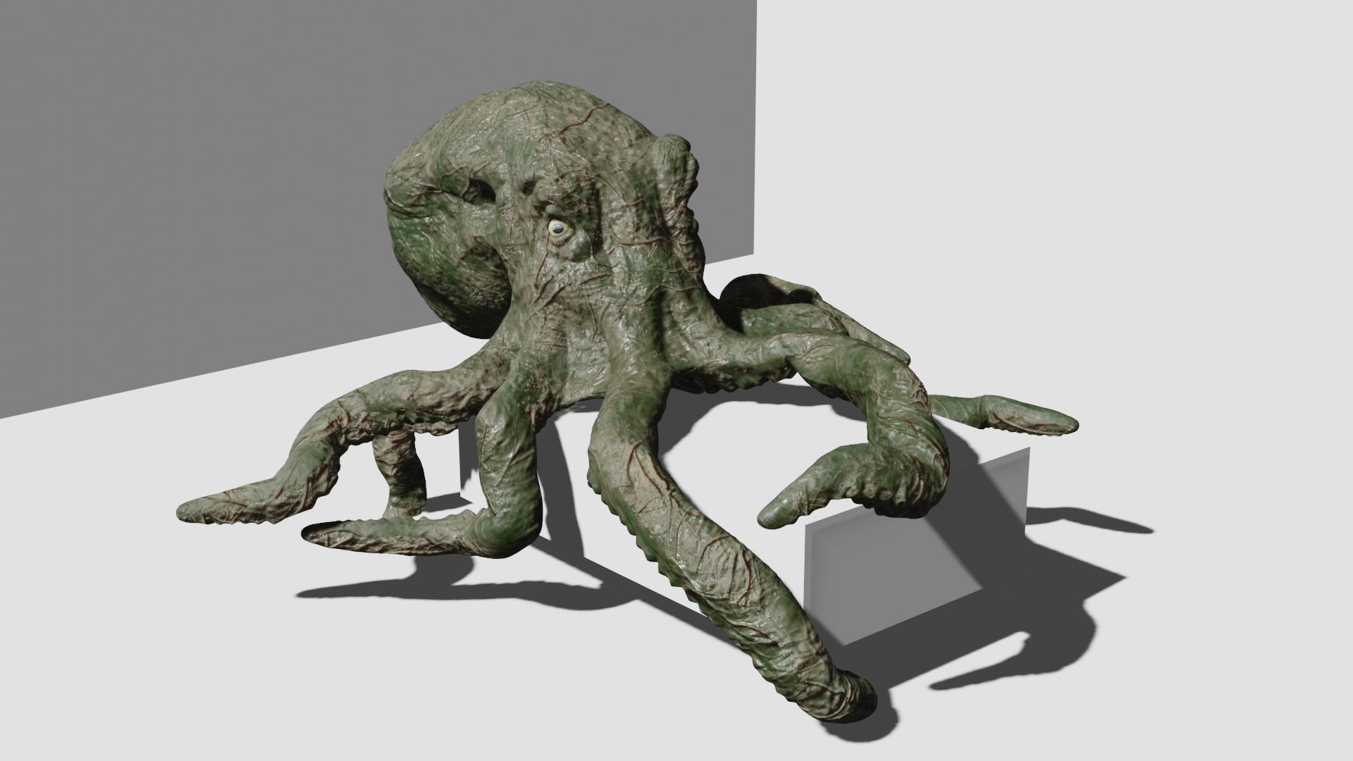 Octopus hight poly 3D model 3D model_2