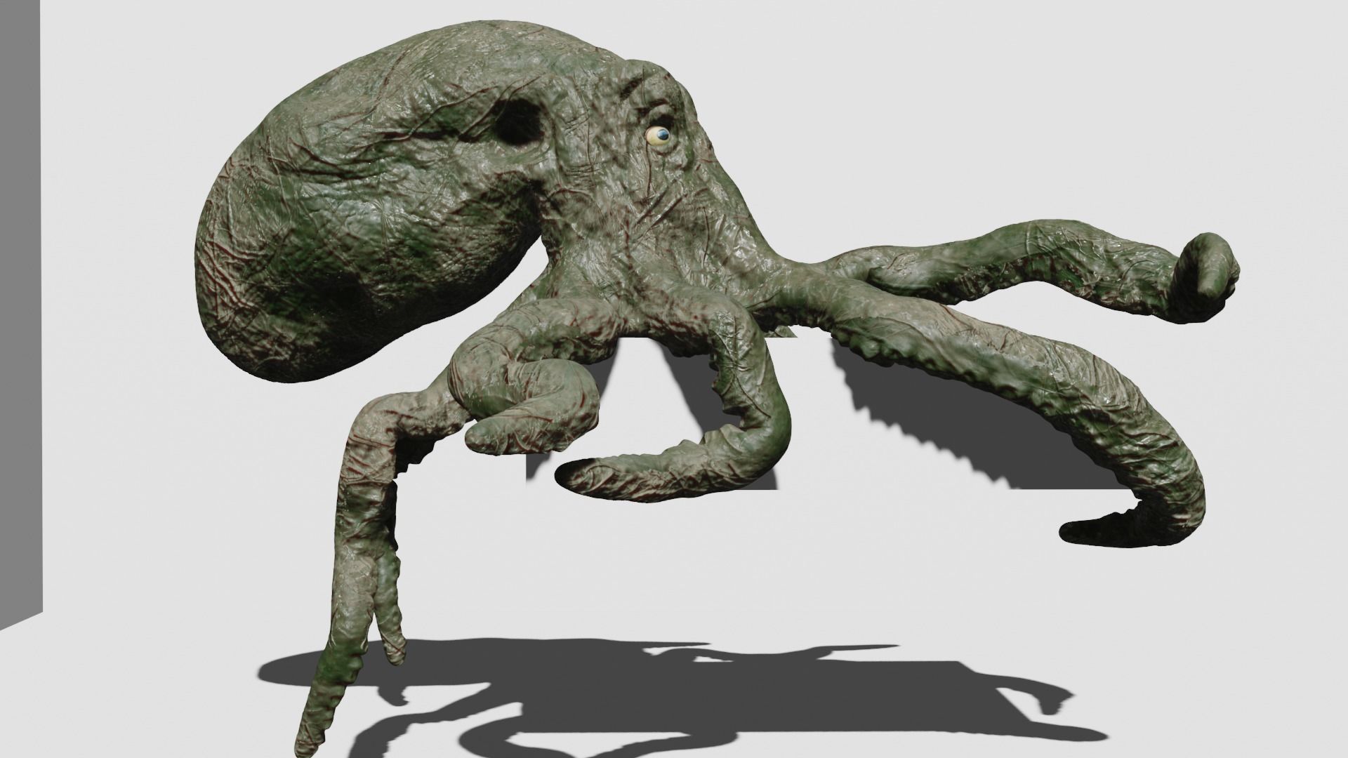 Octopus hight poly 3D model 3D model_3