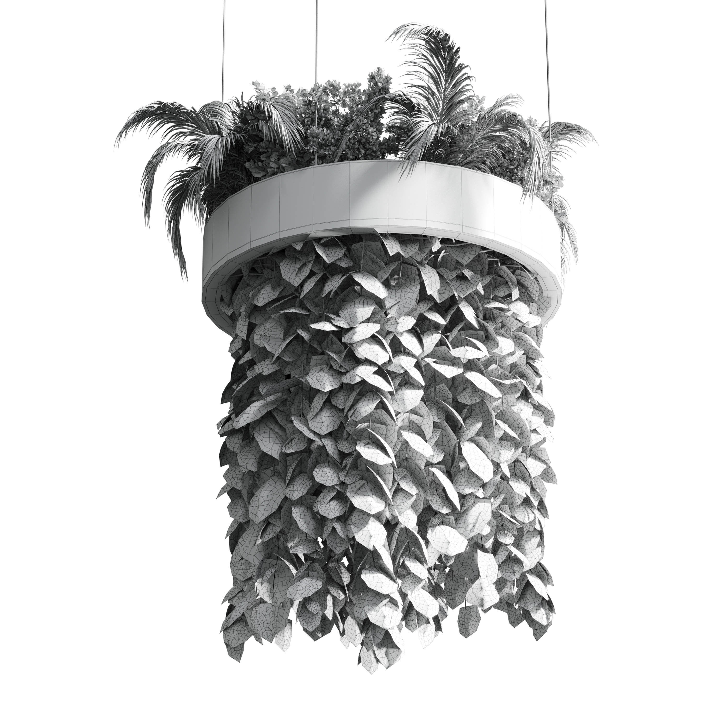 Hanging plant  indoor plant 292 3D model_4
