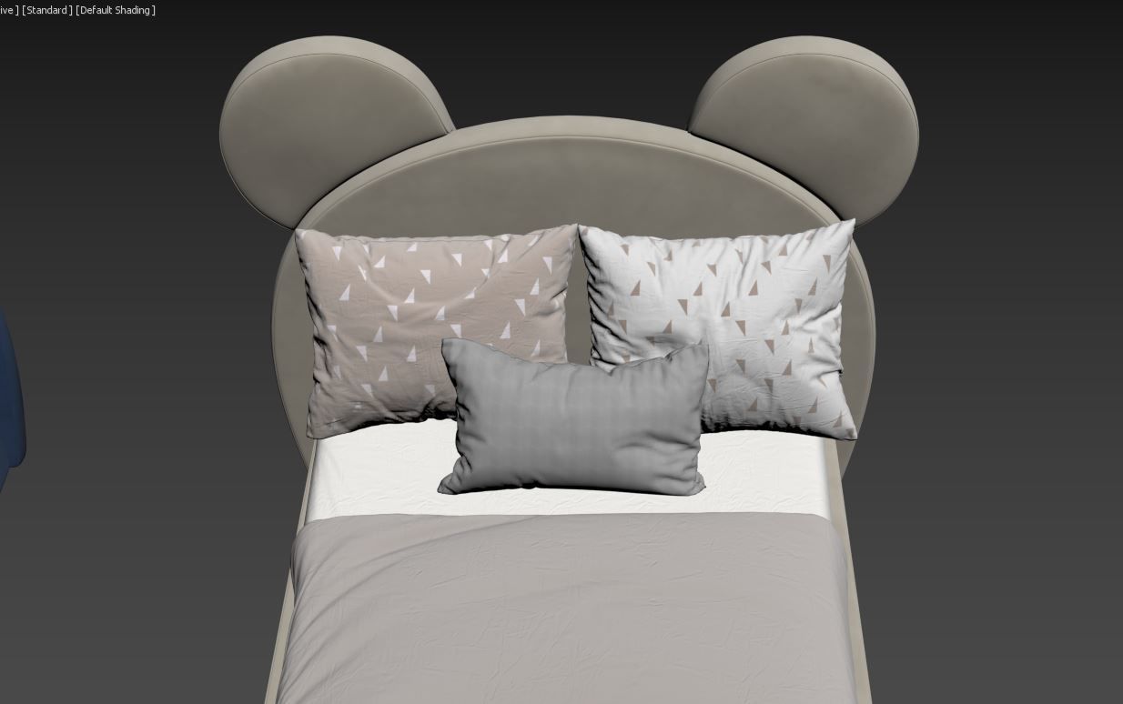 Children  Bed 3D model_17