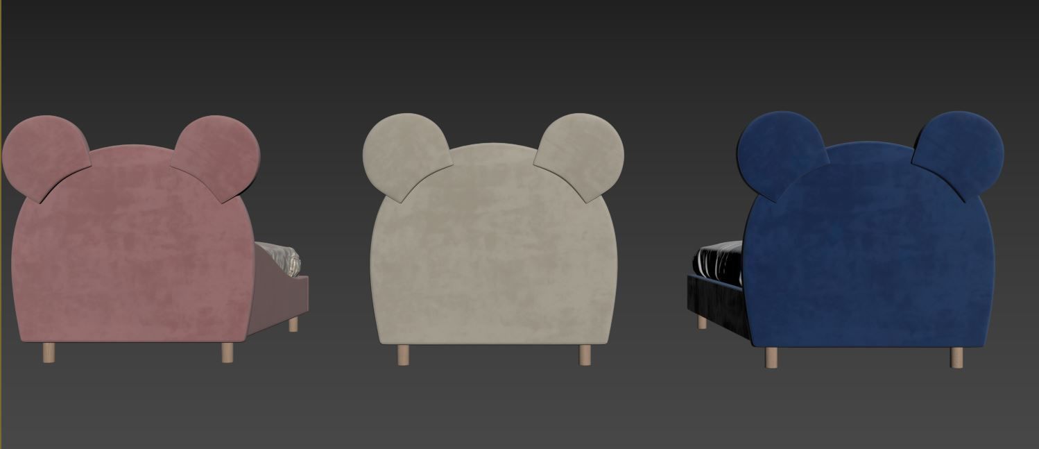 Children  Bed 3D model_22