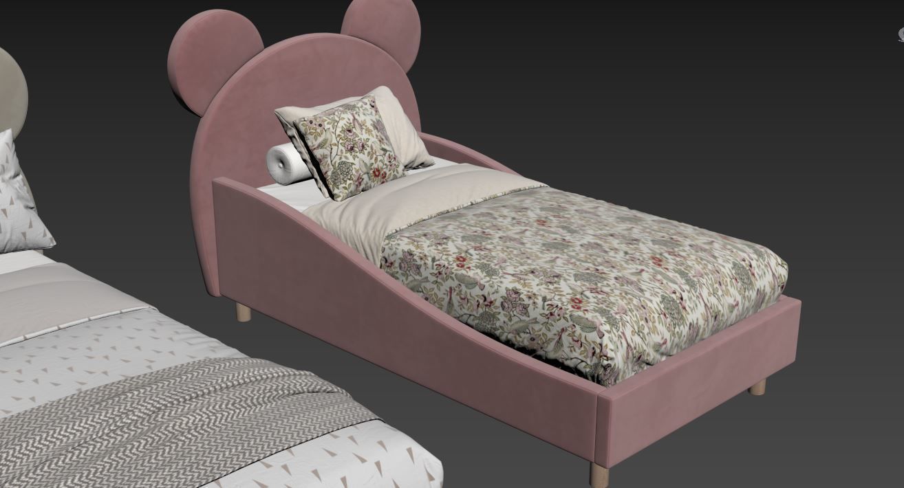 Children  Bed 3D model_21
