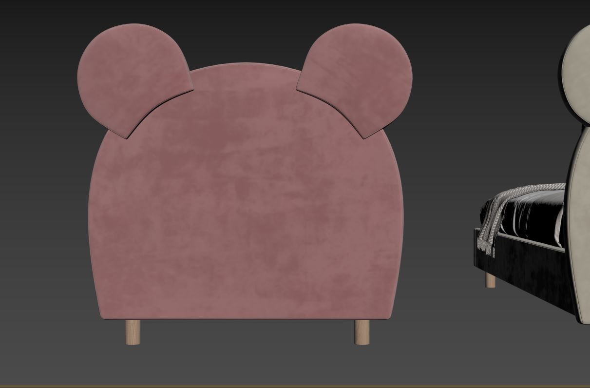 Children  Bed 3D model_25