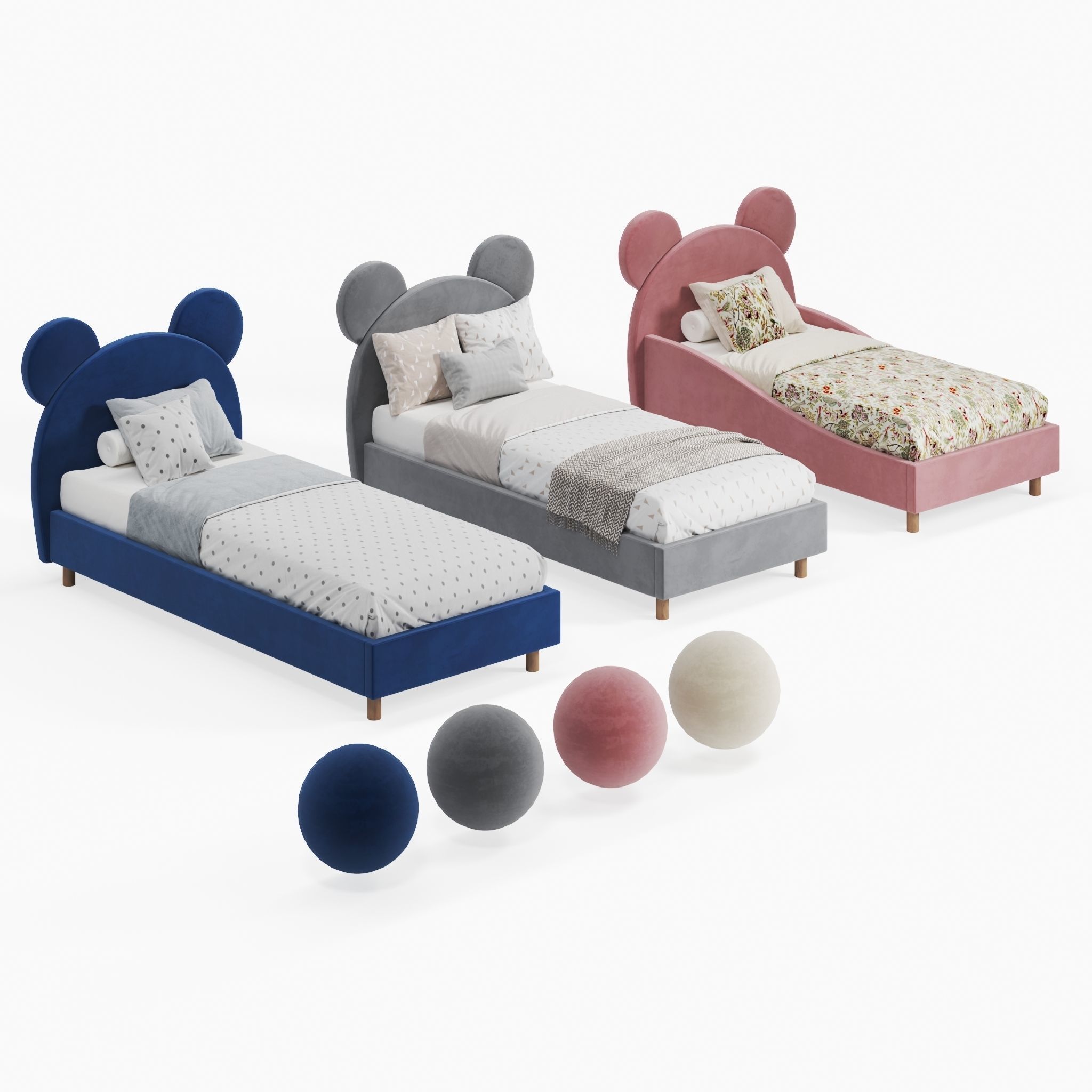 Children  Bed 3D model_6