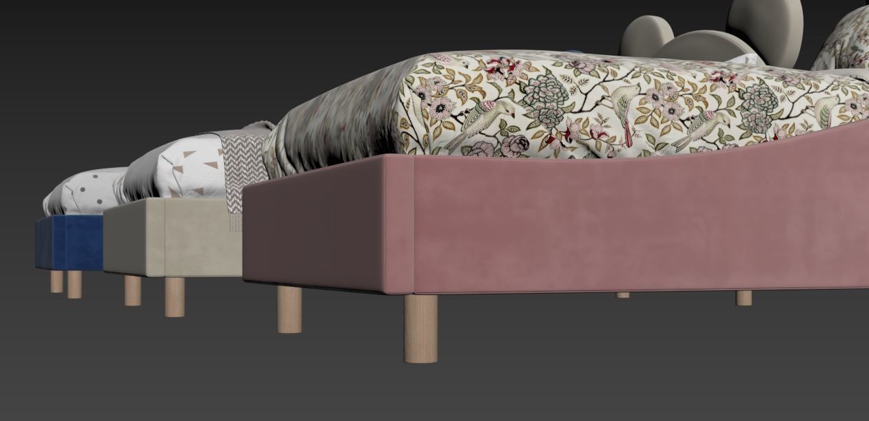 Children  Bed 3D model_15