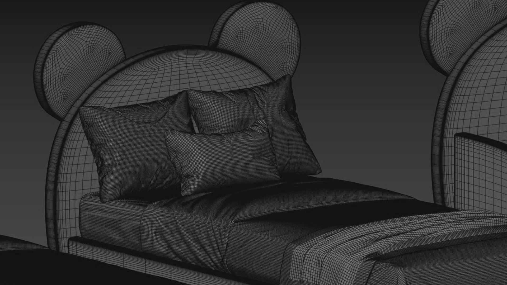 Children  Bed 3D model_31