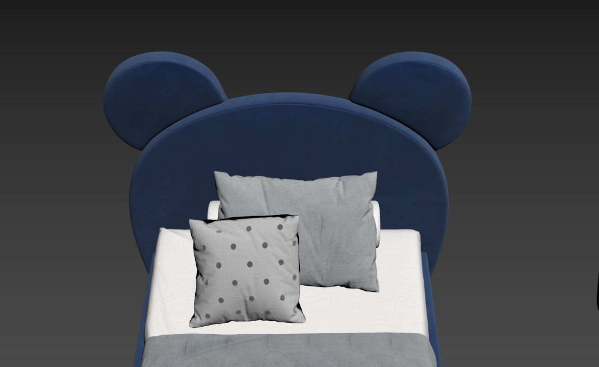 Children  Bed 3D model_18