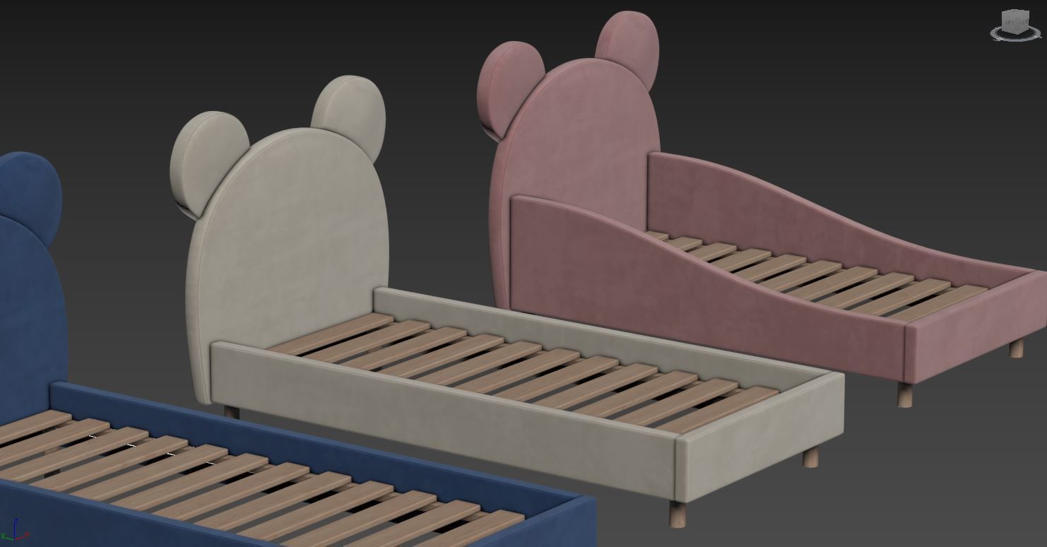 Children  Bed 3D model_28