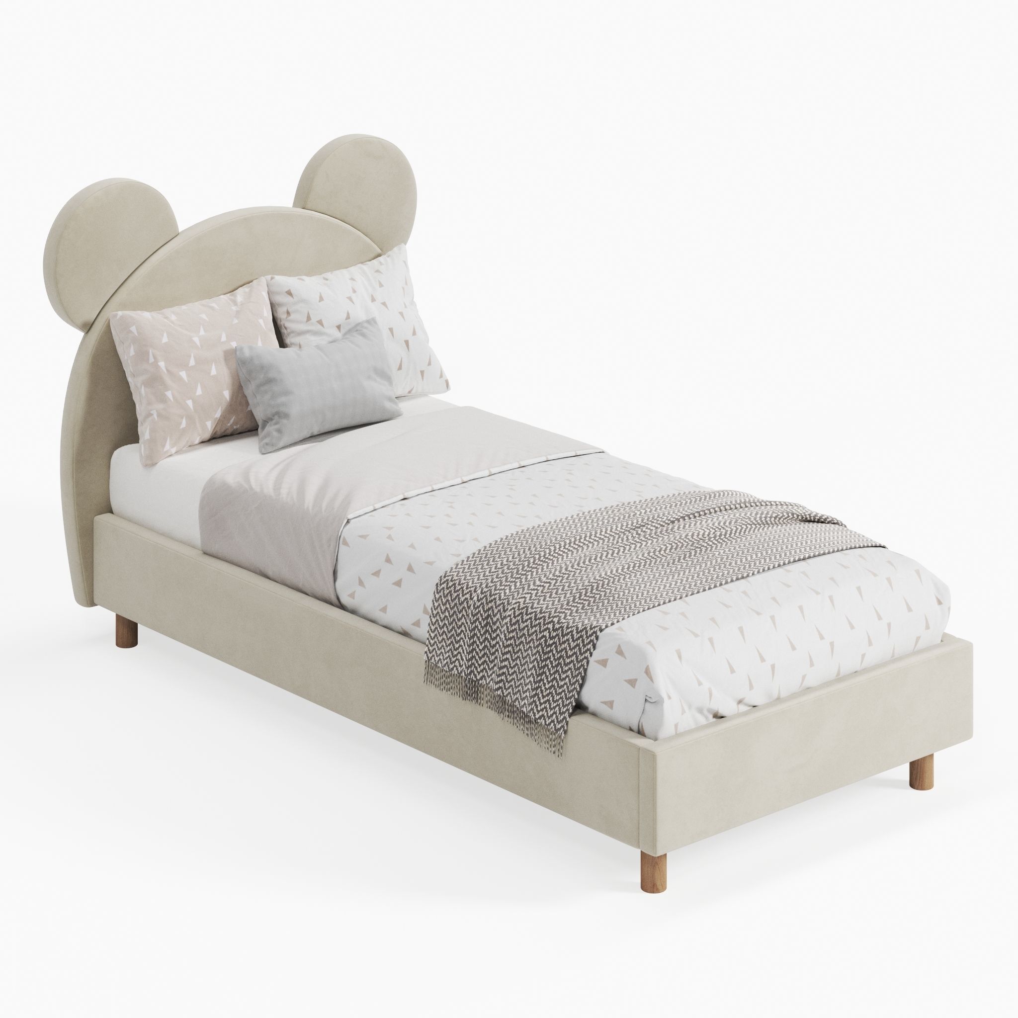 Children  Bed 3D model_4