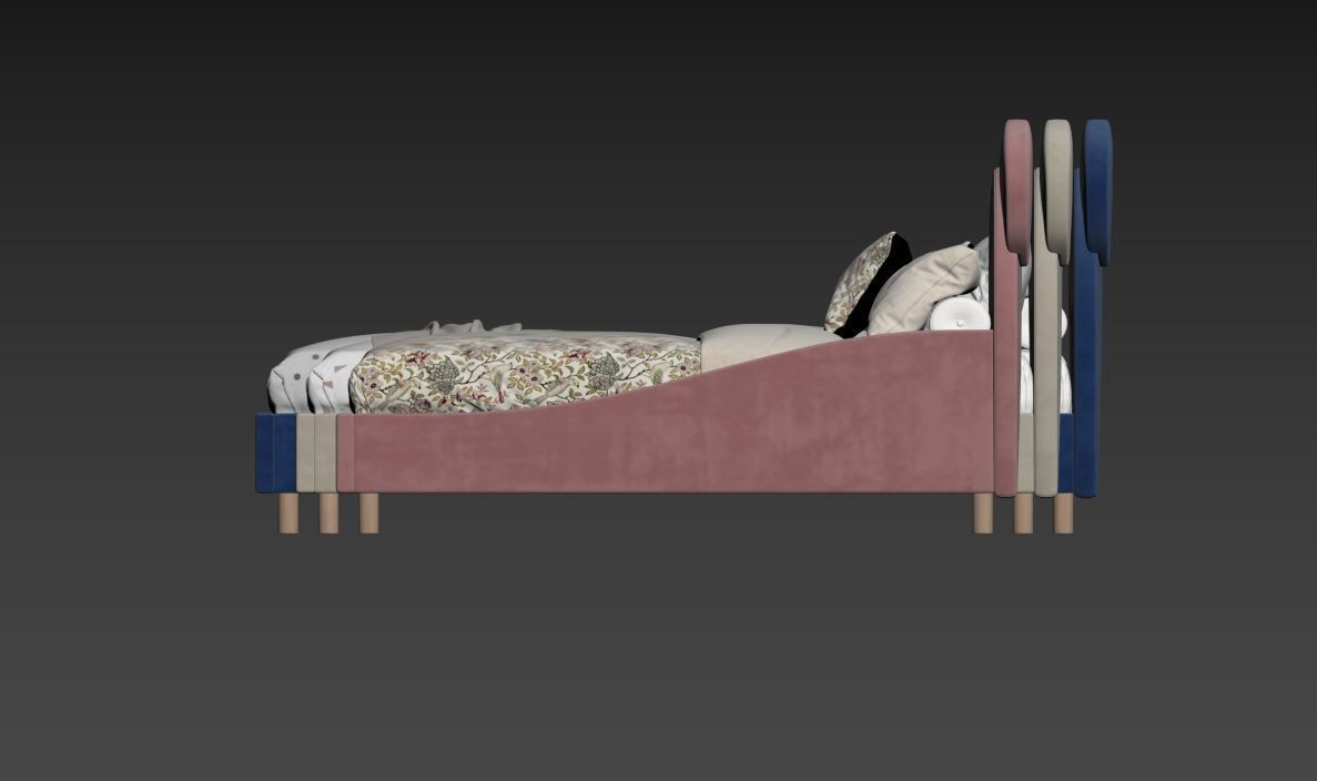 Children  Bed 3D model_14