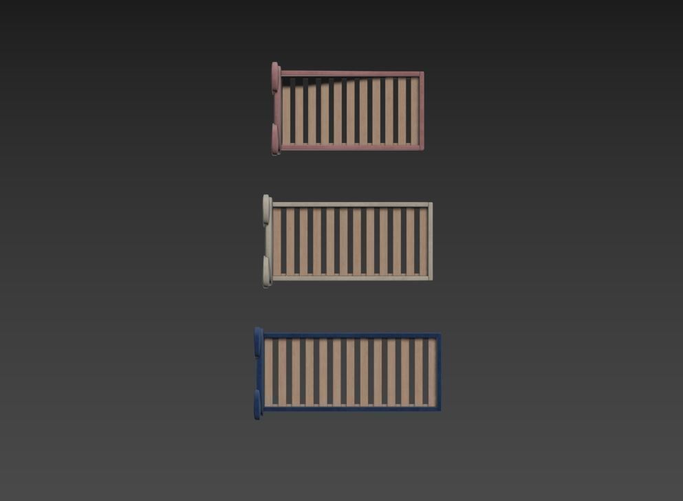 Children  Bed 3D model_29