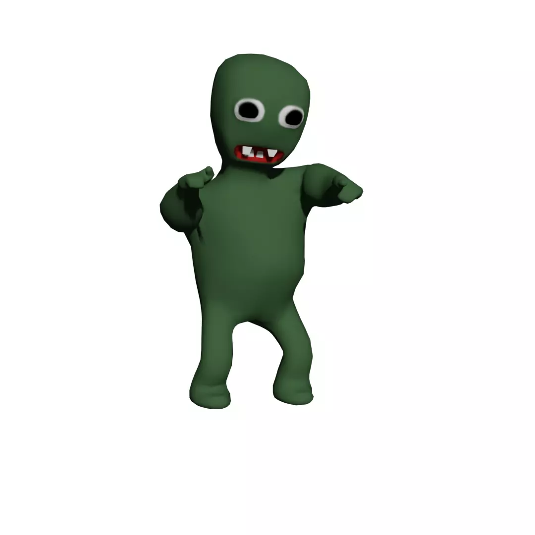 Zombie monster Free low-poly 3D model_0