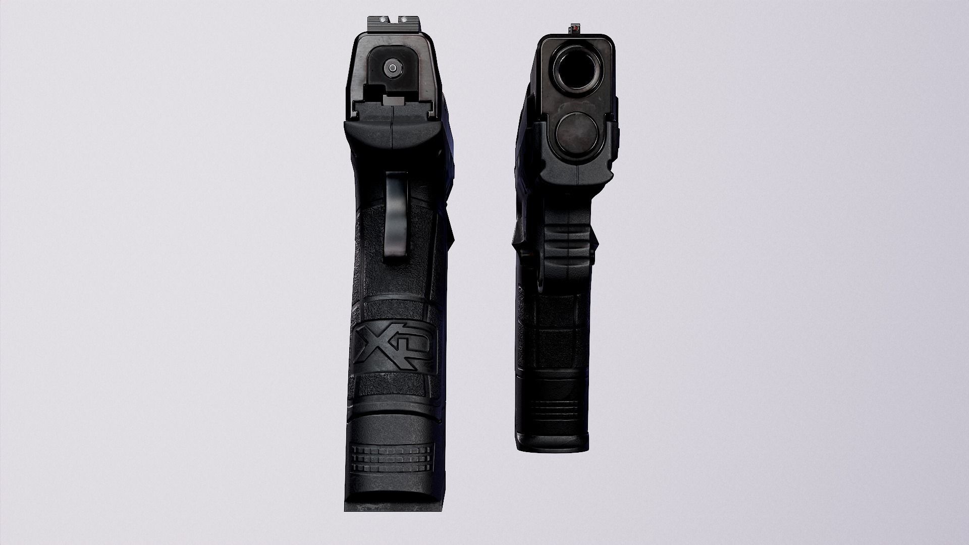 Springfield XD-MOD2 - Black Low-poly 3D model_7