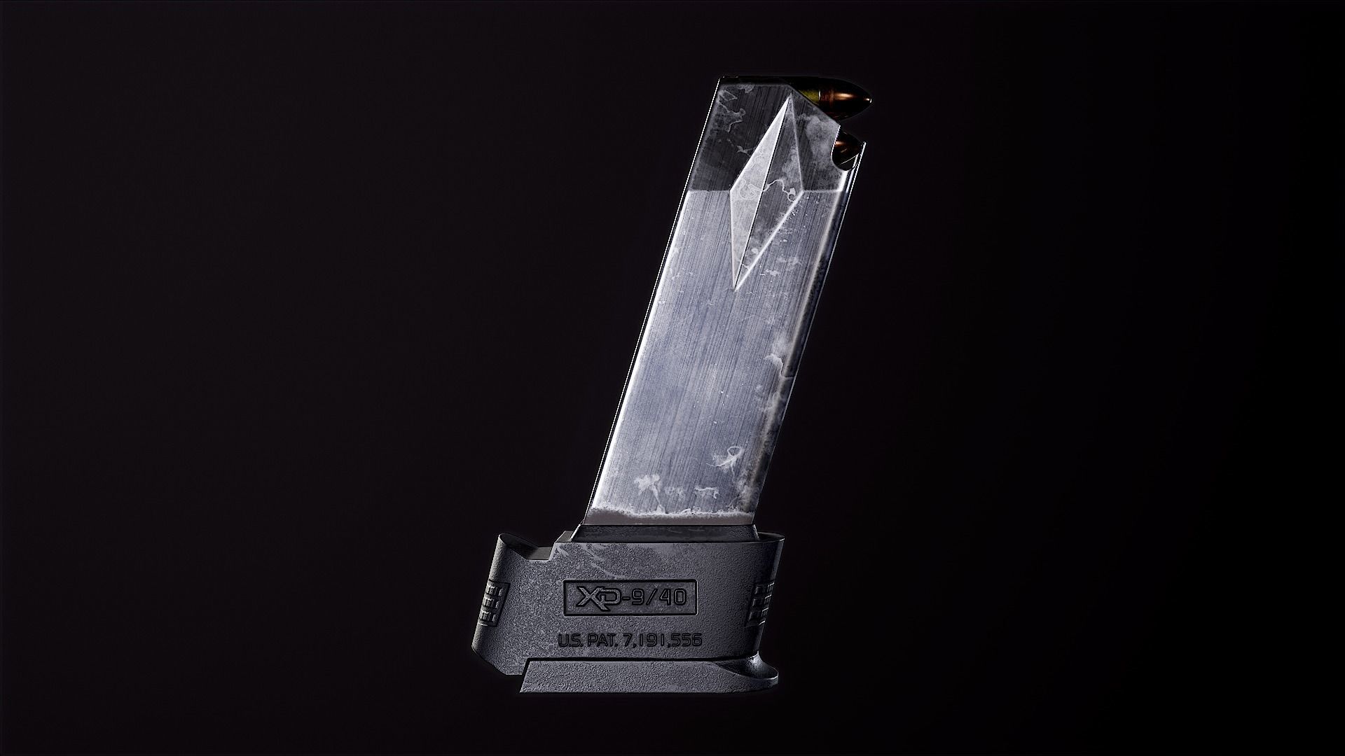 Springfield XD-MOD2 - Black Low-poly 3D model_9