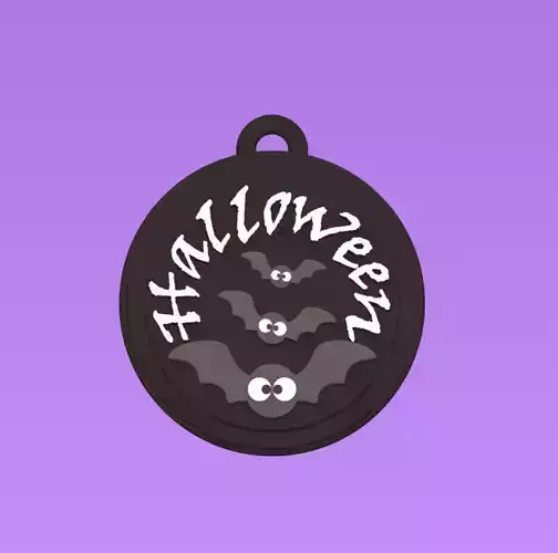 Halloween Bat Ornament 3D print model