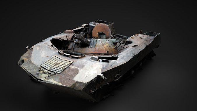 Burnt russian BMD-2 Photoscan 3D model