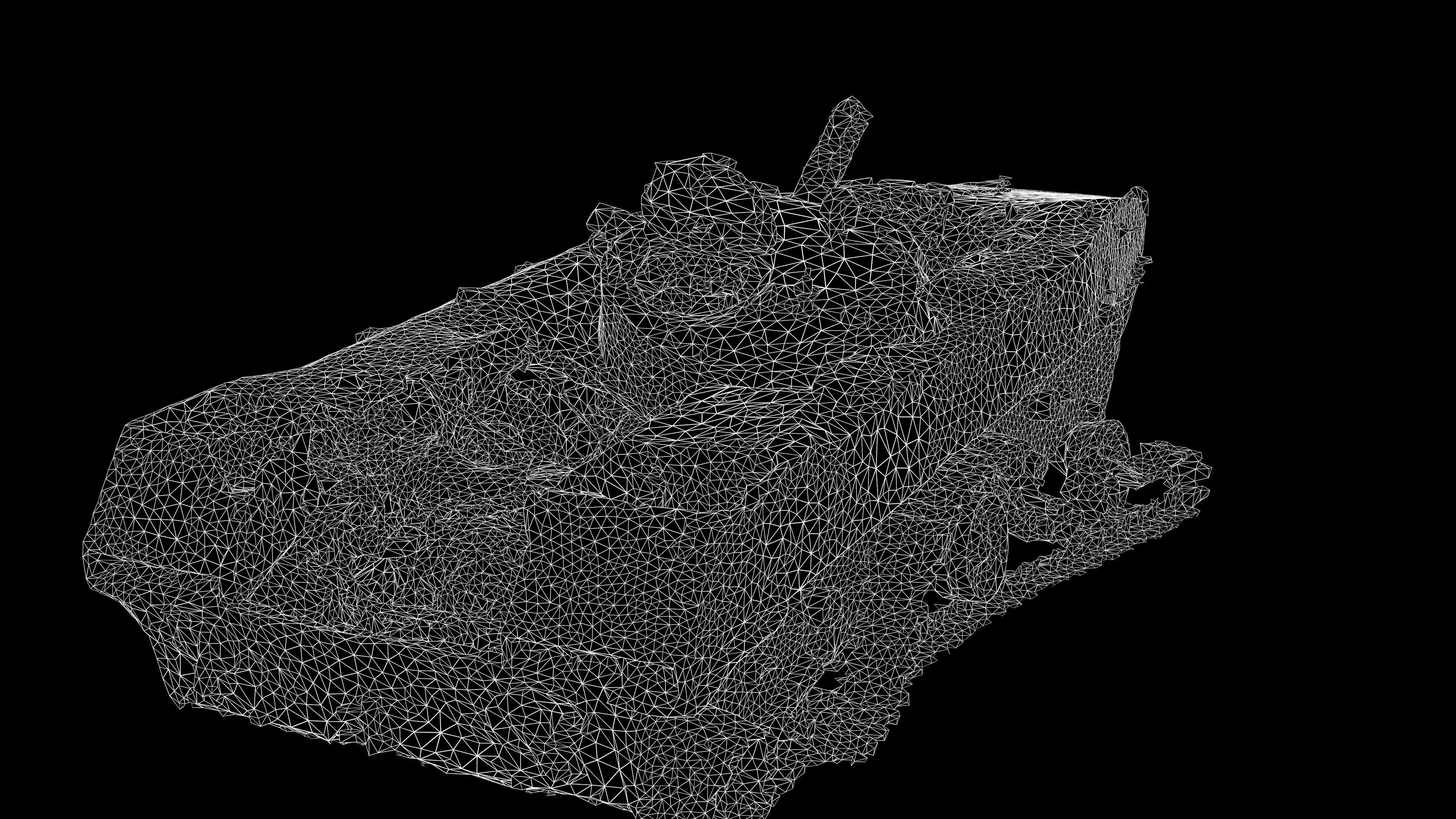 Burnt russian BMD-2 Photoscan 3D model_31
