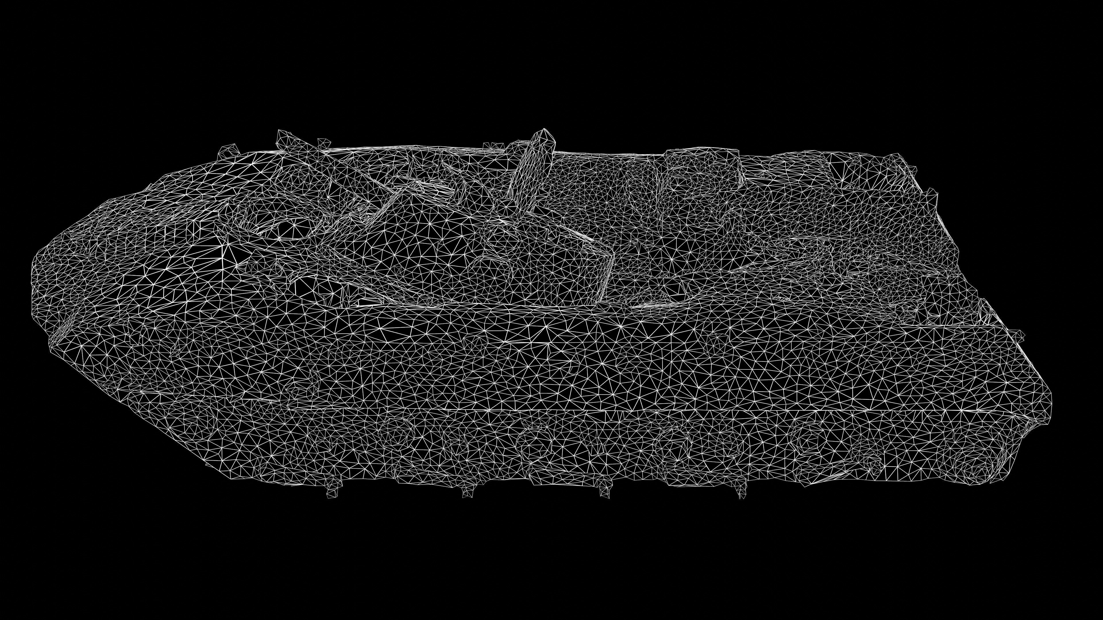 Burnt russian BMD-2 Photoscan 3D model_35