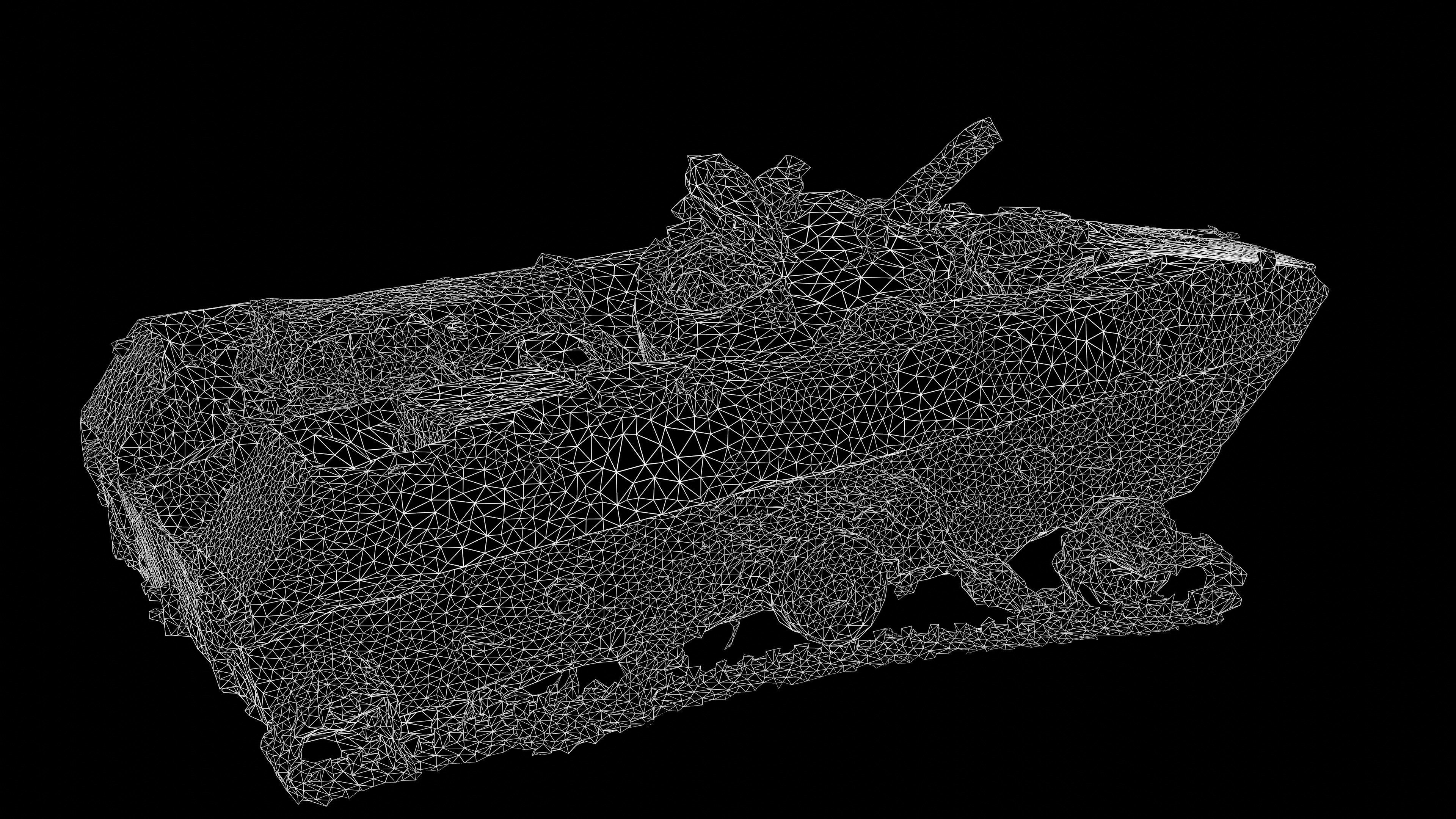 Burnt russian BMD-2 Photoscan 3D model_30