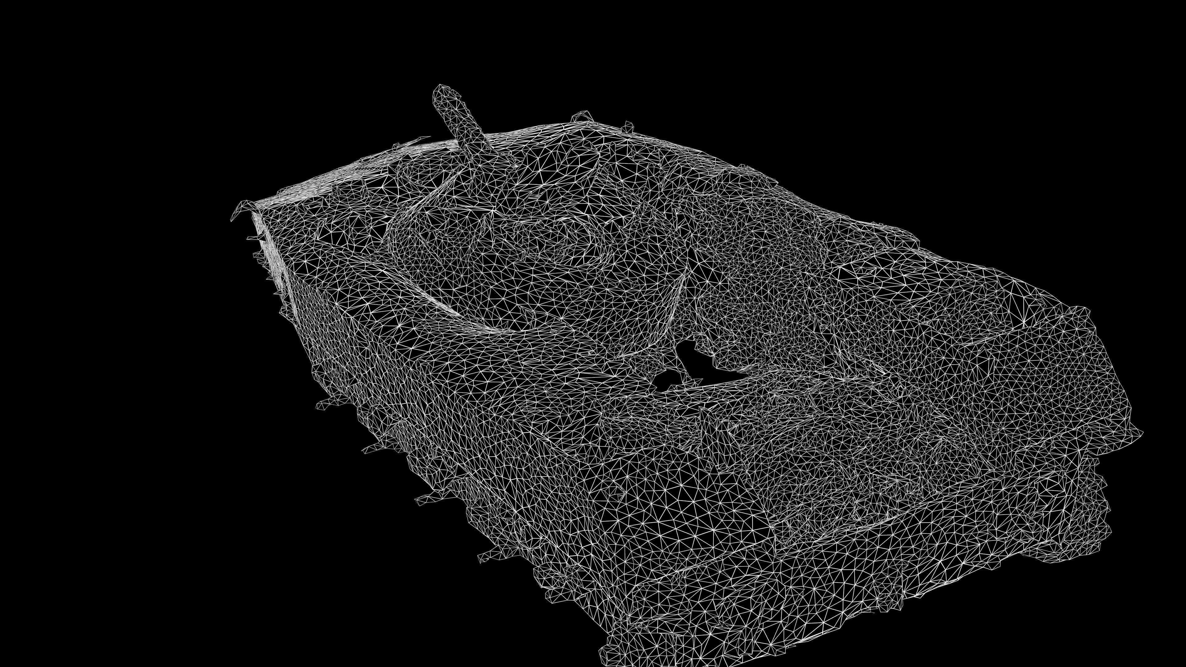 Burnt russian BMD-2 Photoscan 3D model_33