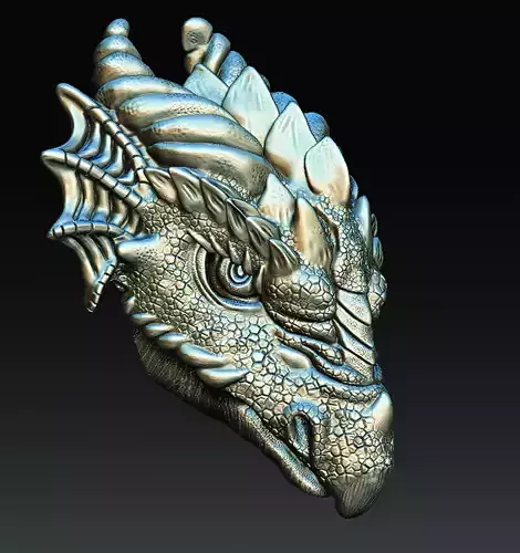 dragon head 3D print model