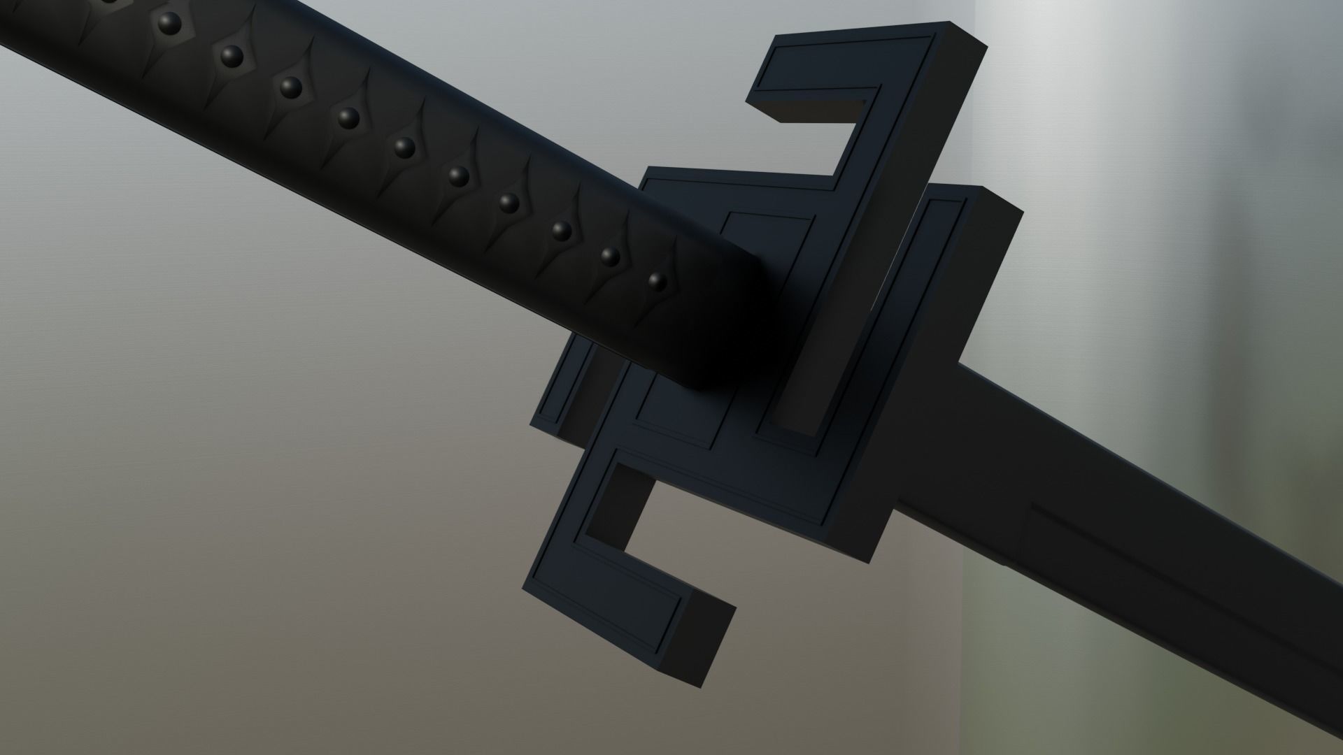 Tensa Zangetsu  Low-poly 3D model_1