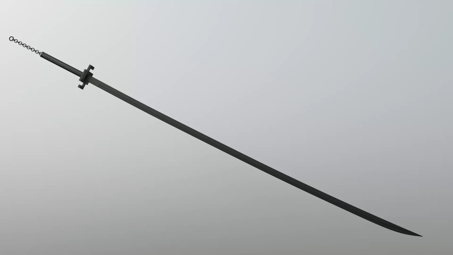 Tensa Zangetsu  Low-poly 3D model_0