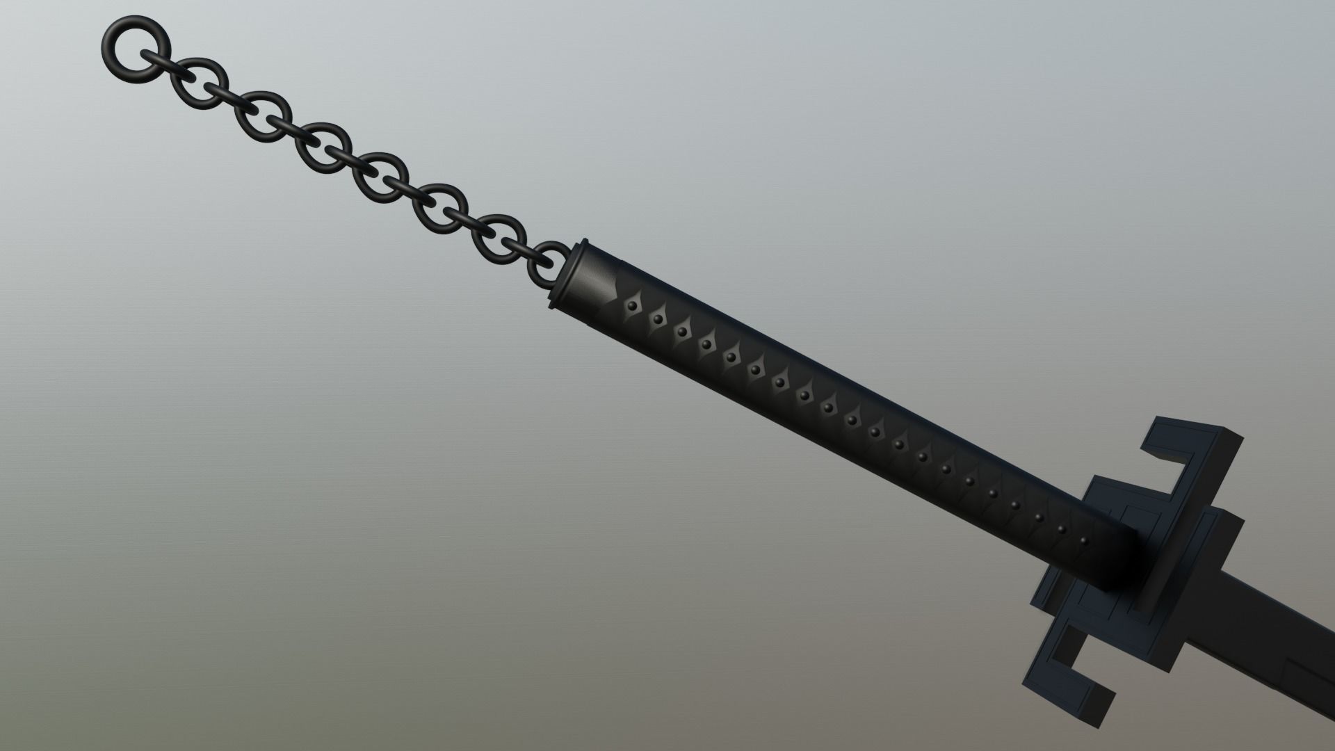 Tensa Zangetsu  Low-poly 3D model_2