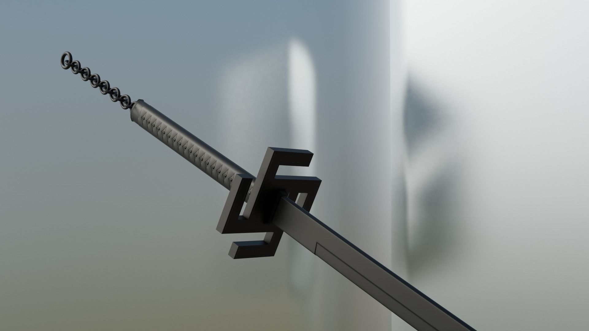 Tensa Zangetsu  Low-poly 3D model_3