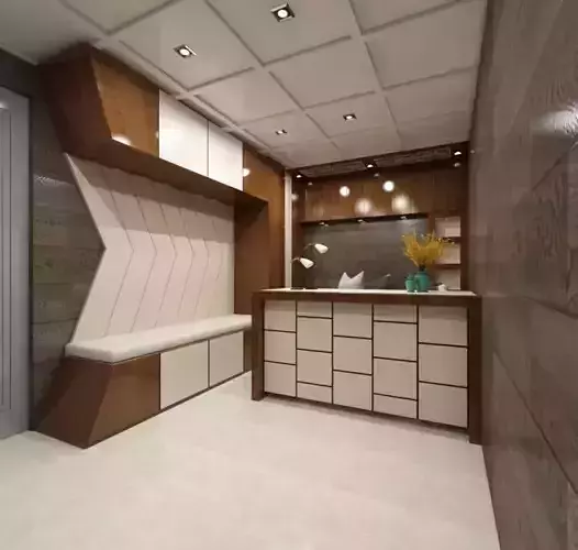 SMALL OFFICE Low-poly 3D model