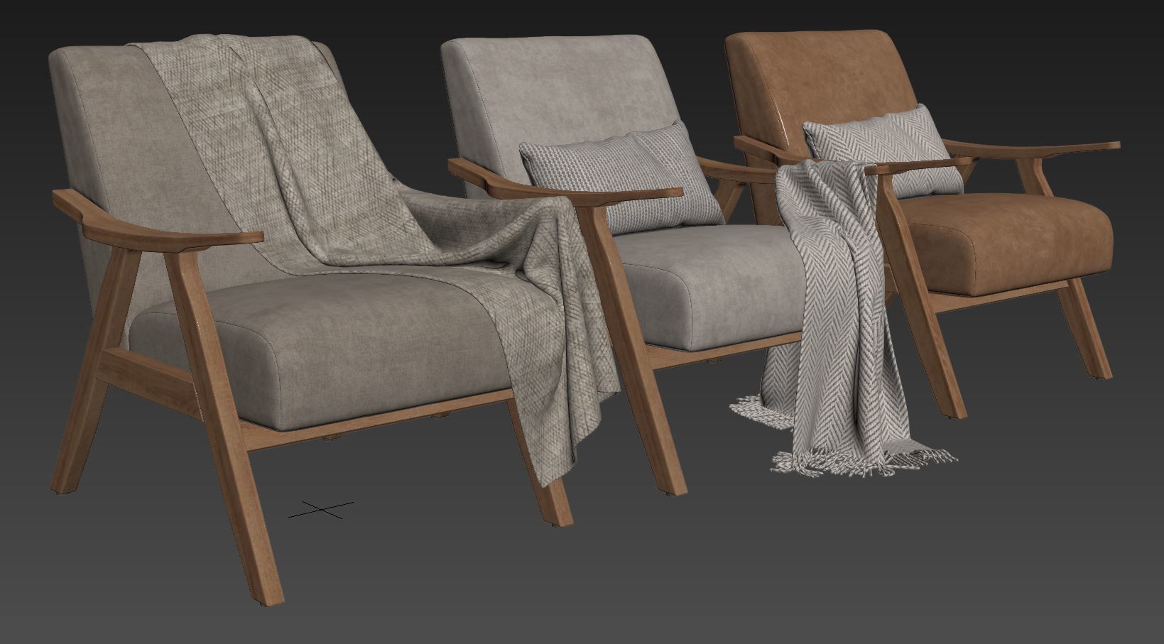 Columbus  Armchair by George Oliver 3D model_9