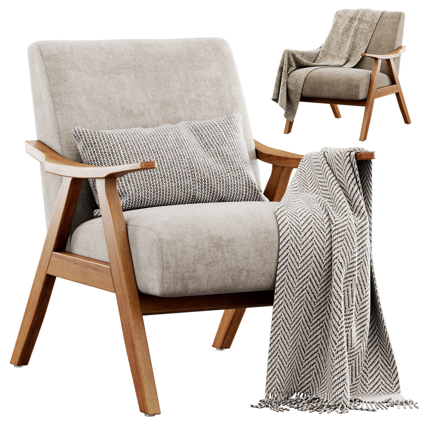 Columbus  Armchair by George Oliver 3D model_17