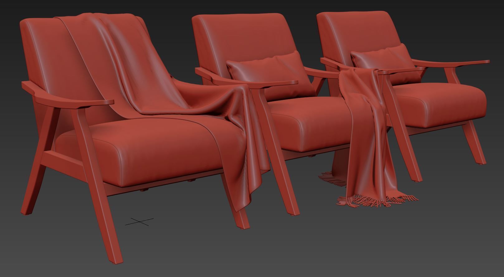 Columbus  Armchair by George Oliver 3D model_10