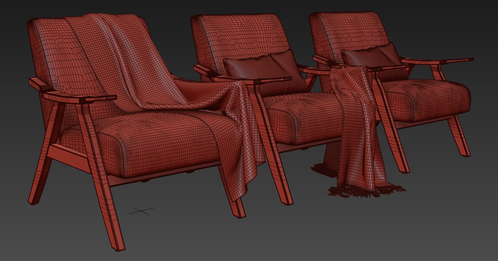 Columbus  Armchair by George Oliver 3D model_11
