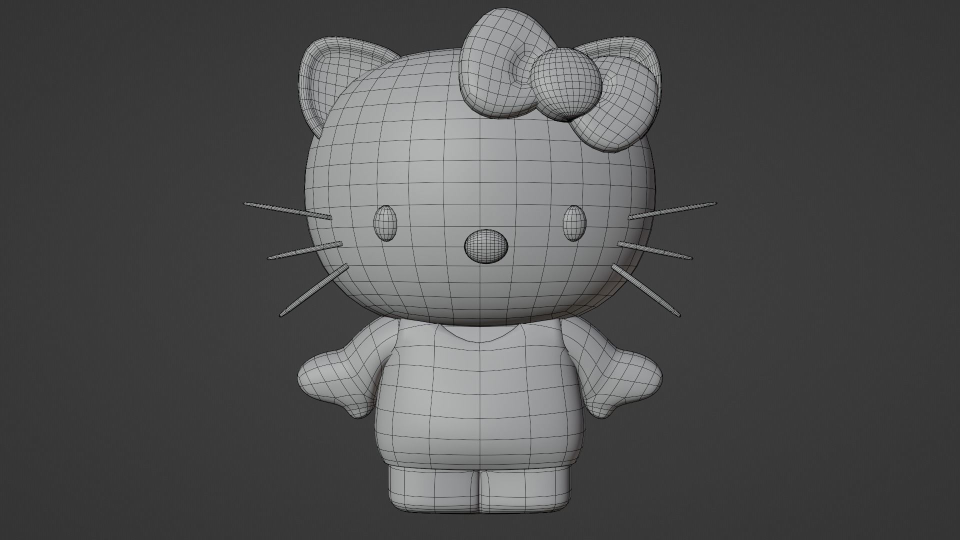 Hello Kitty  3D model_7