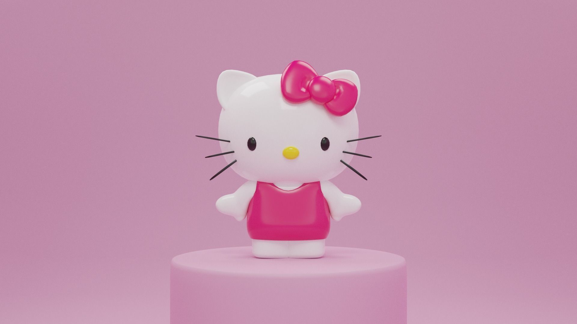 Hello Kitty  3D model_2