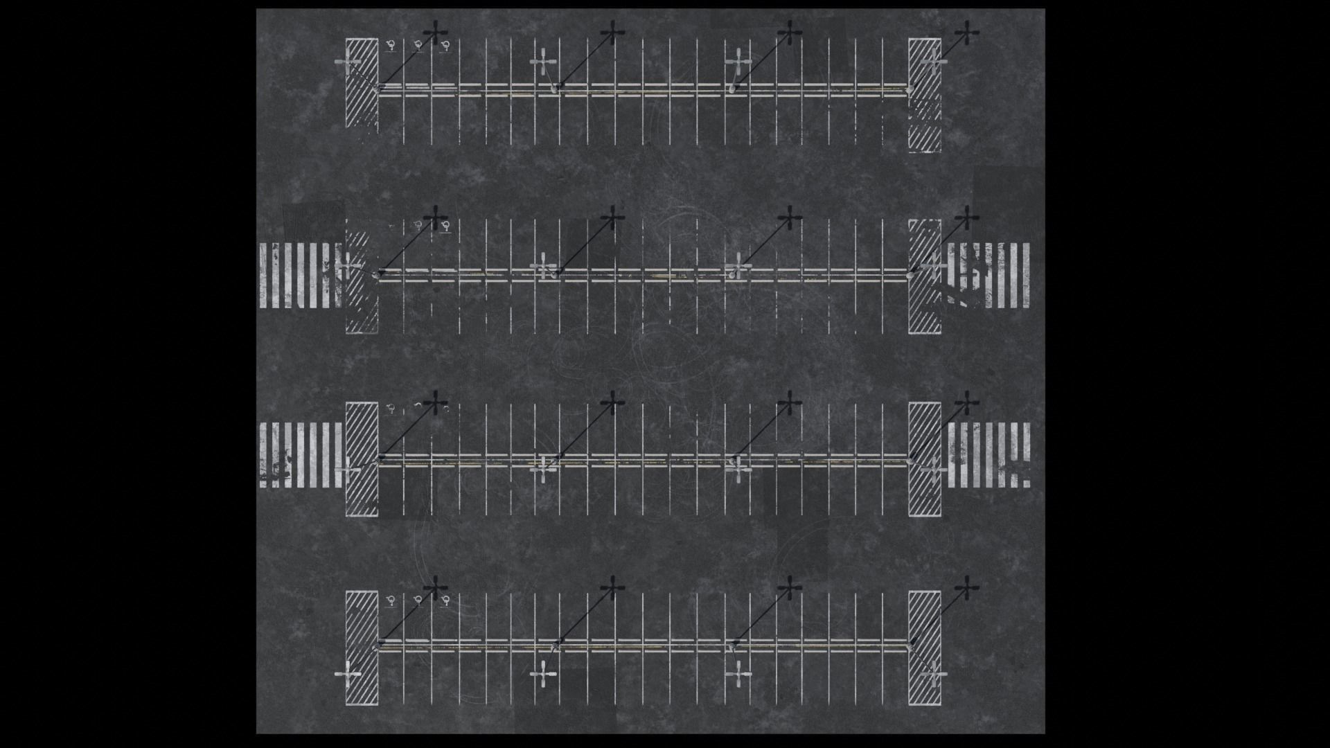Parking Lot Scene with 4K and 8K textures Low-poly 3D model_3