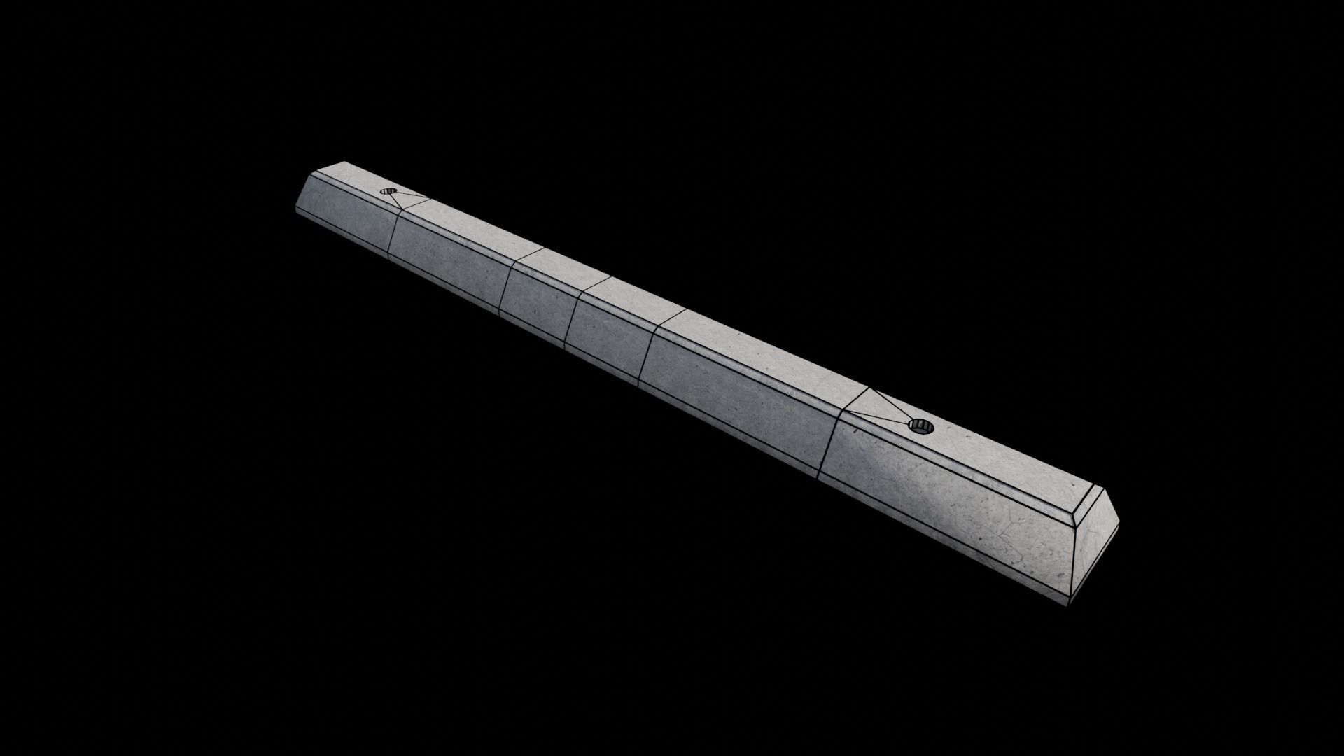 Parking Lot Scene with 4K and 8K textures Low-poly 3D model_9