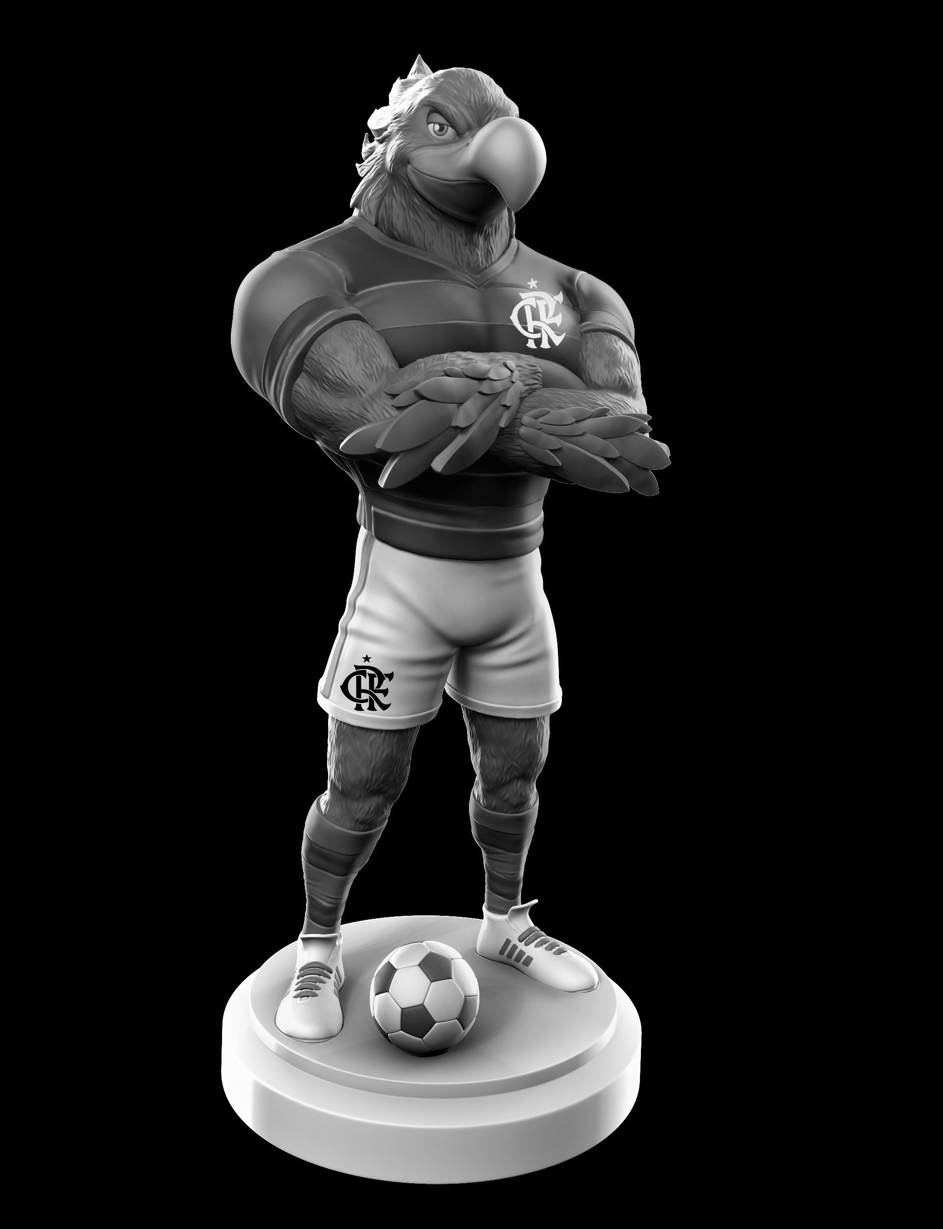 Mascote Flamengo 3D print model_1