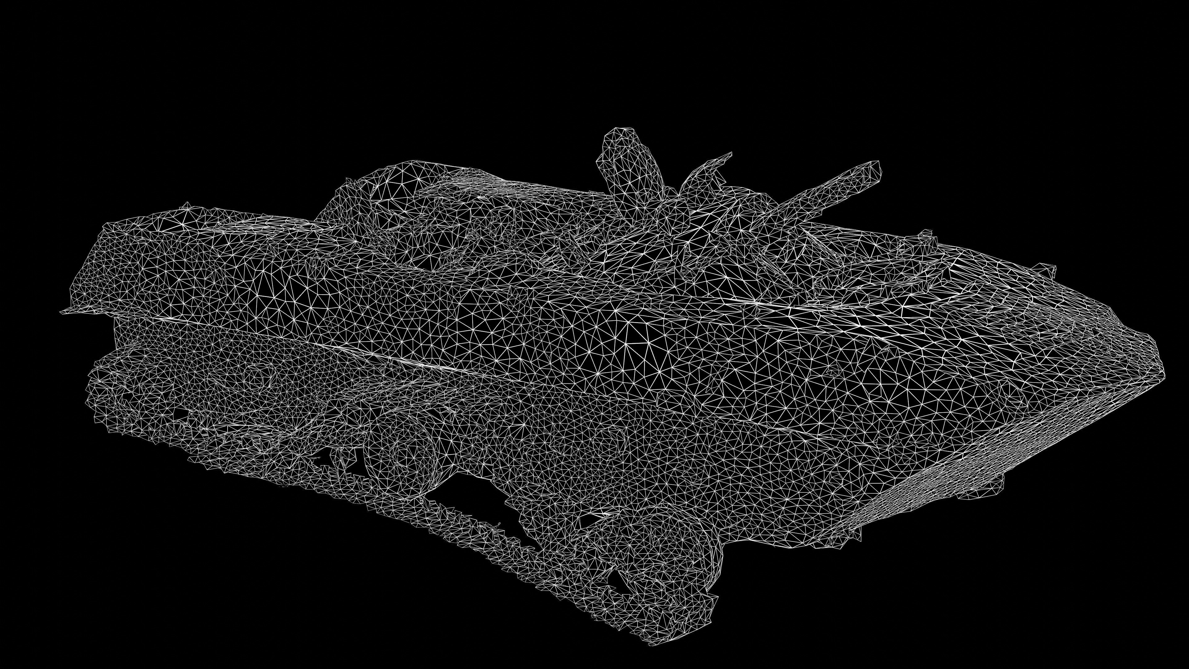 Burnt russian BMD-2 Photoscan Game Ready Low-poly 3D model_29