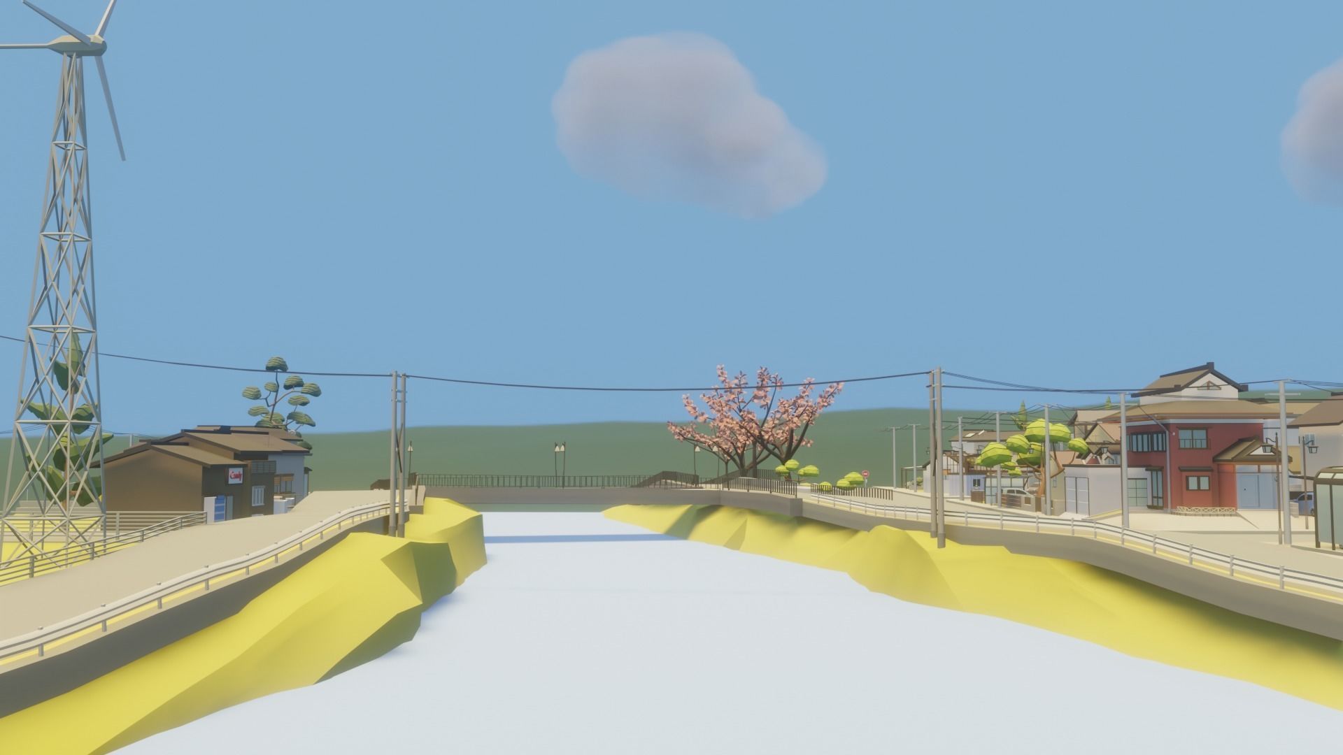 Low Poly city pack 3D Model Collection_12