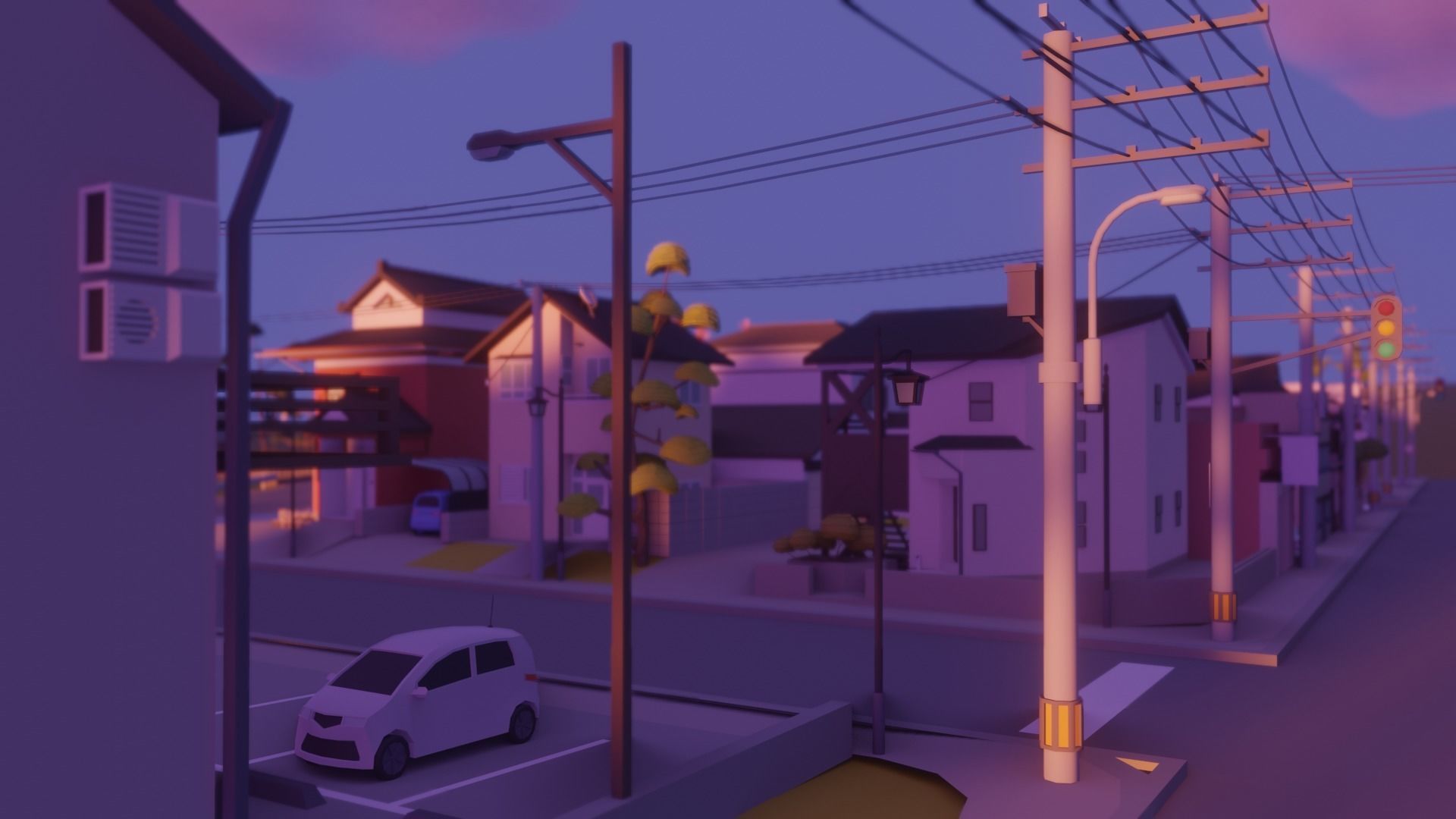Low Poly city pack 3D Model Collection_18