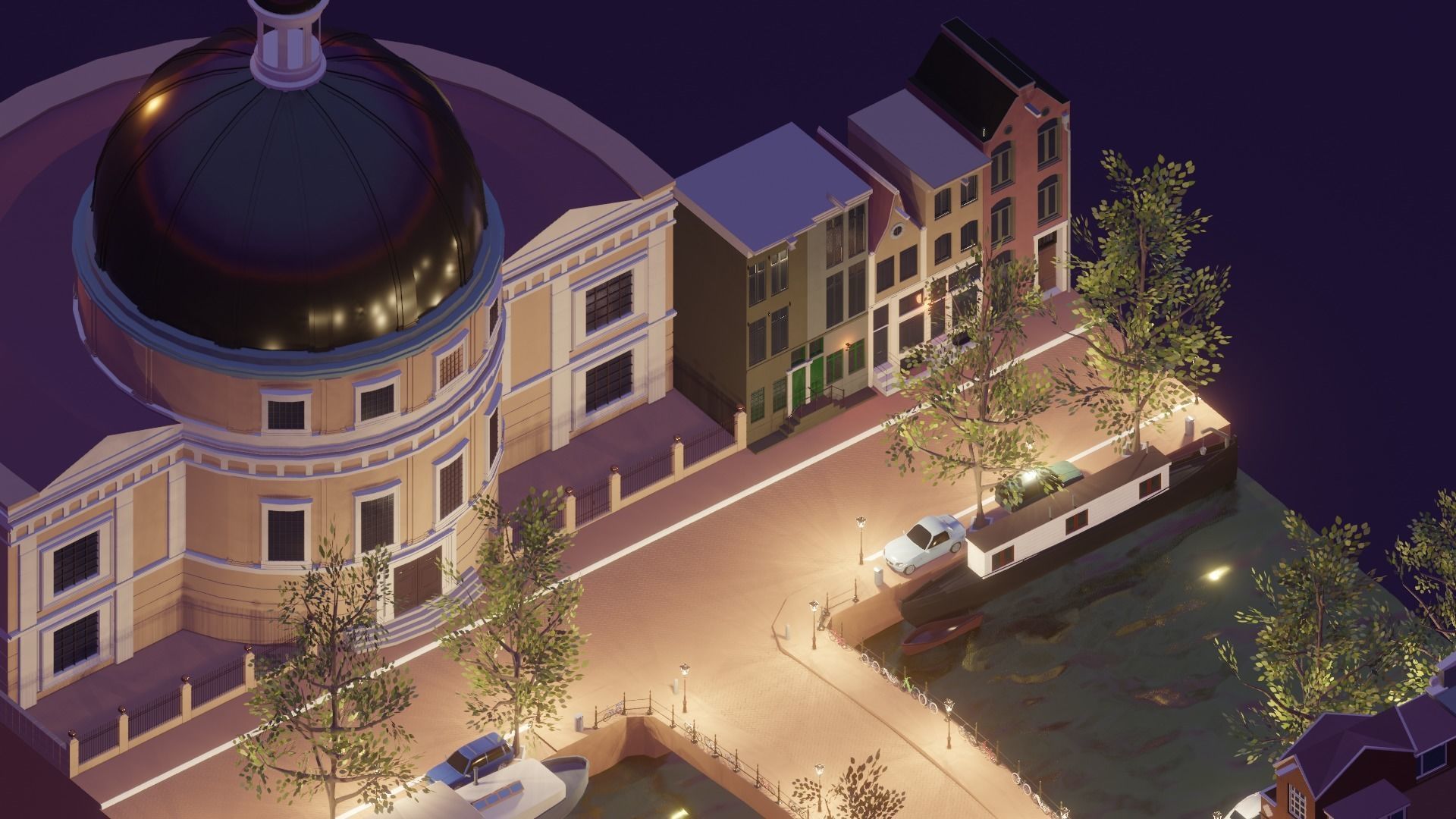 Low Poly city pack 3D Model Collection_37