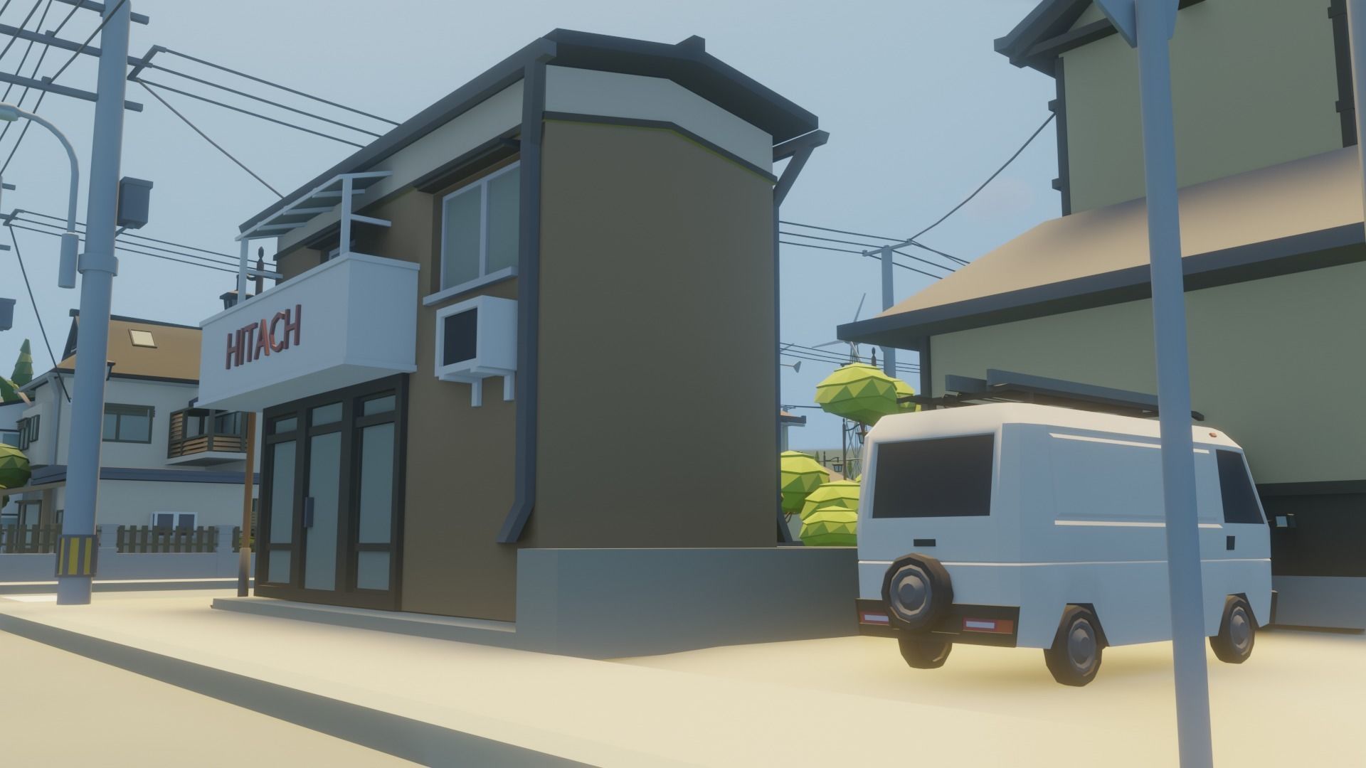 Low Poly city pack 3D Model Collection_9