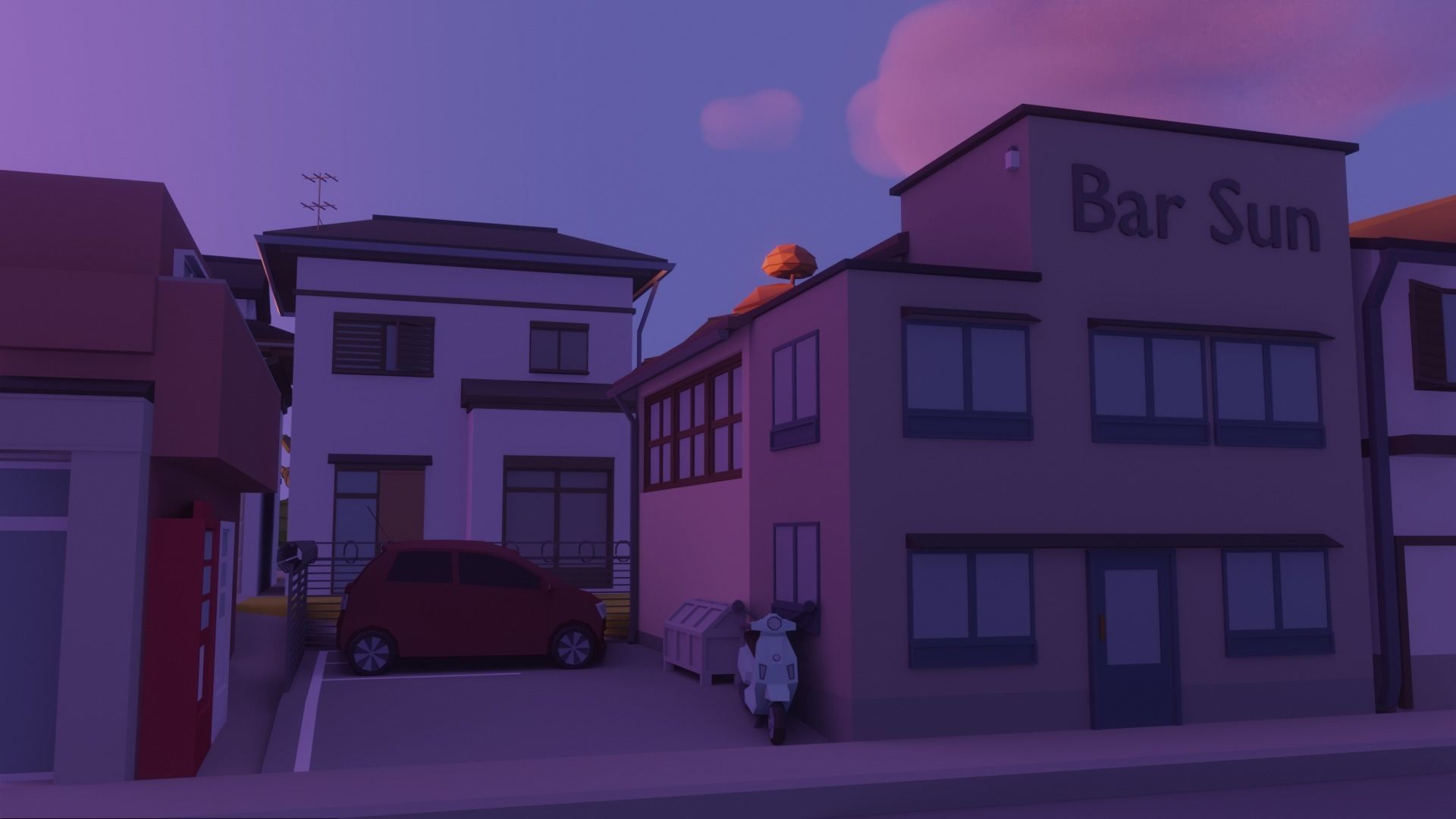 Low Poly city pack 3D Model Collection_8