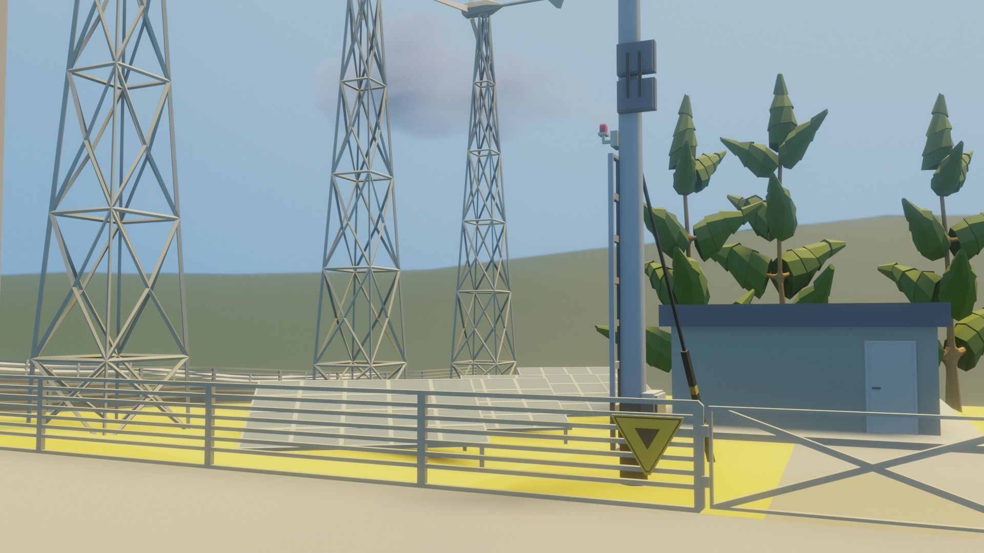 Low Poly city pack 3D Model Collection_21