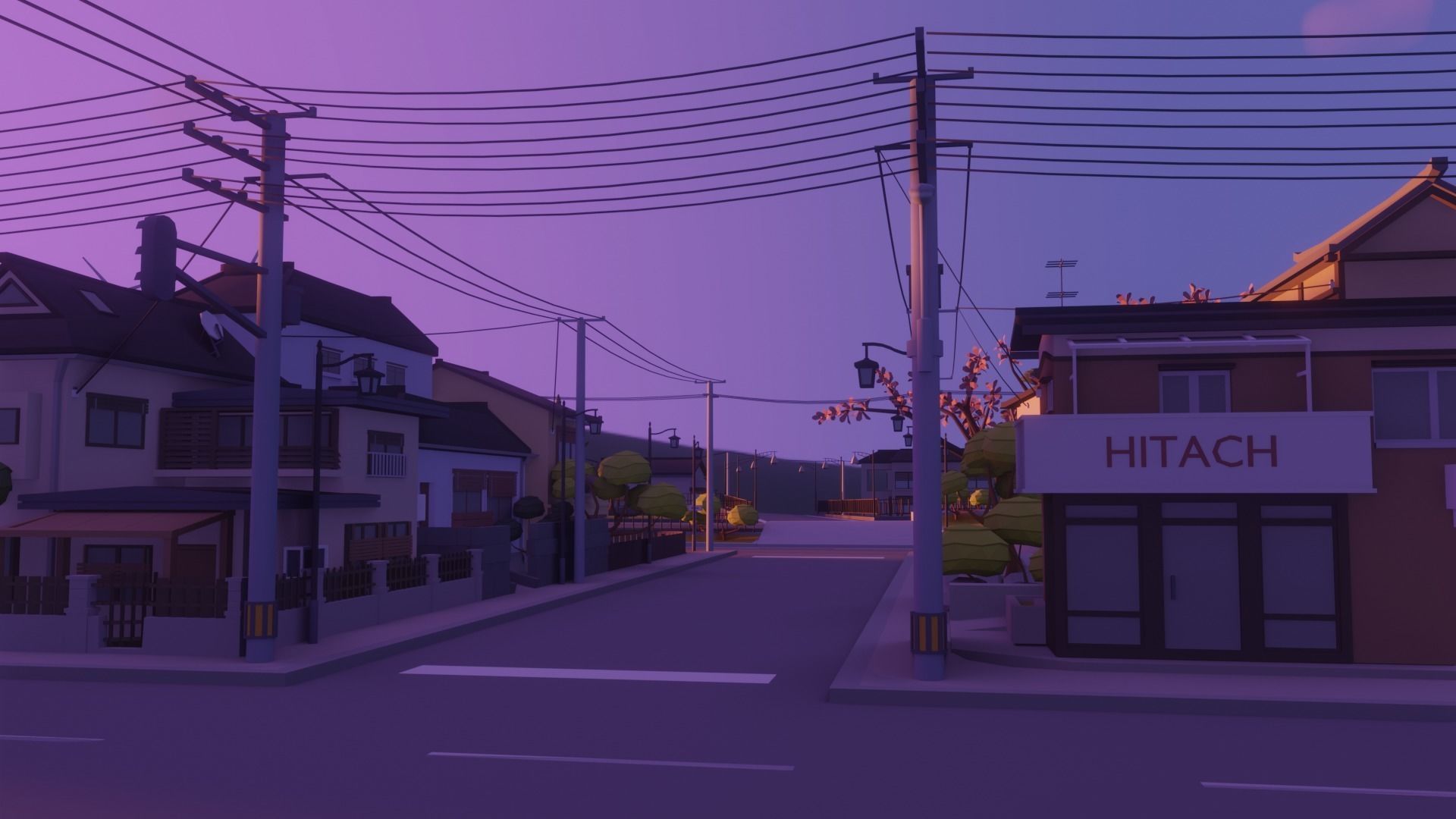 Low Poly city pack 3D Model Collection_15