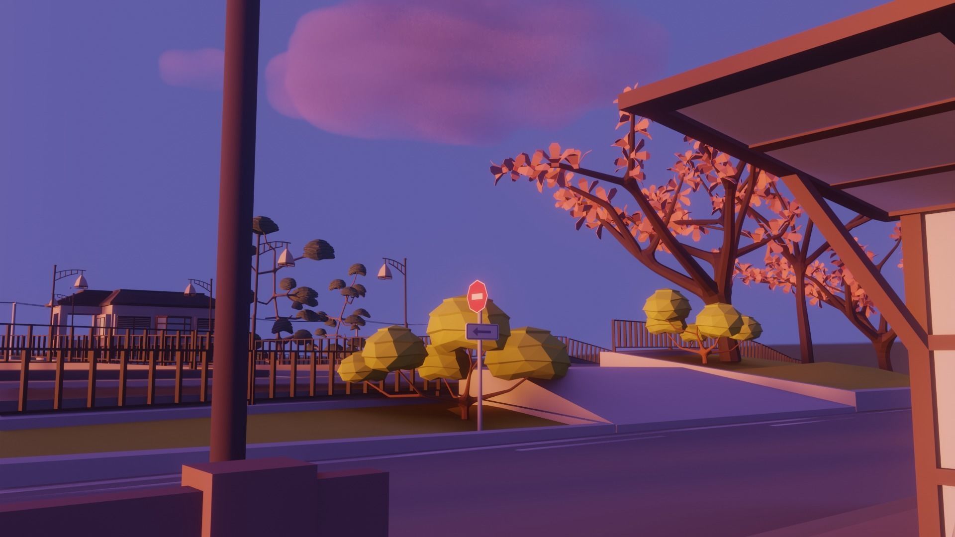 Low Poly city pack 3D Model Collection_27