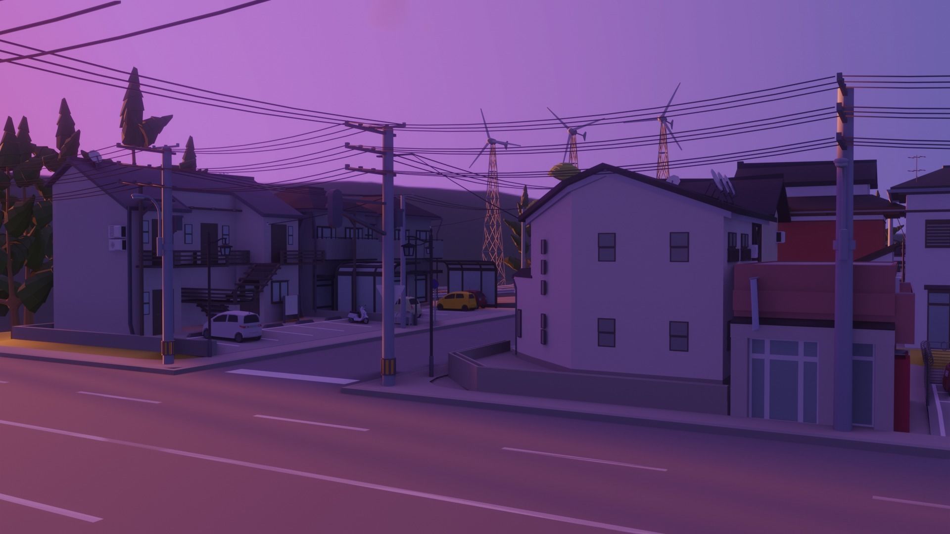 Low Poly city pack 3D Model Collection_13